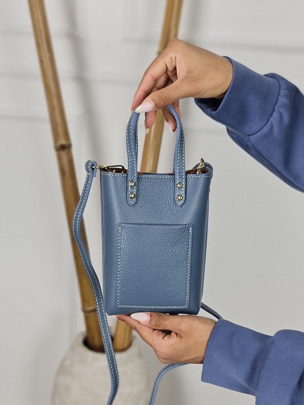 Сумка маленькая синяя, фотография №2