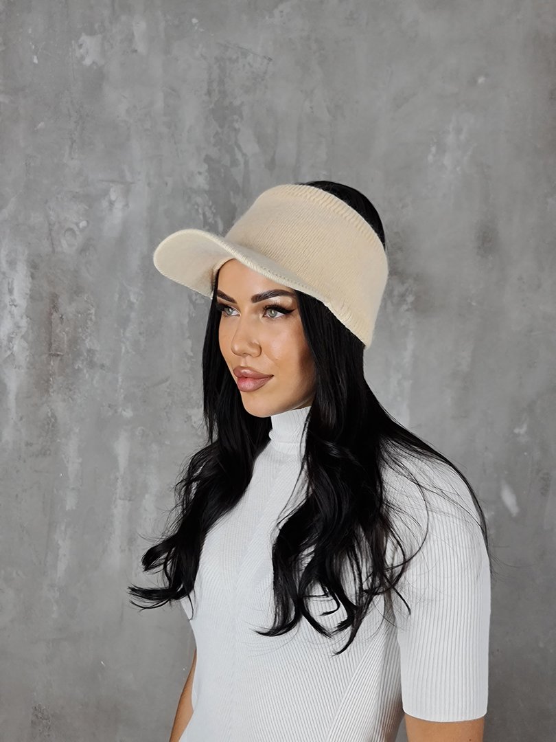 Головной убор Alex Max с козырьком кремовый, фотография №2