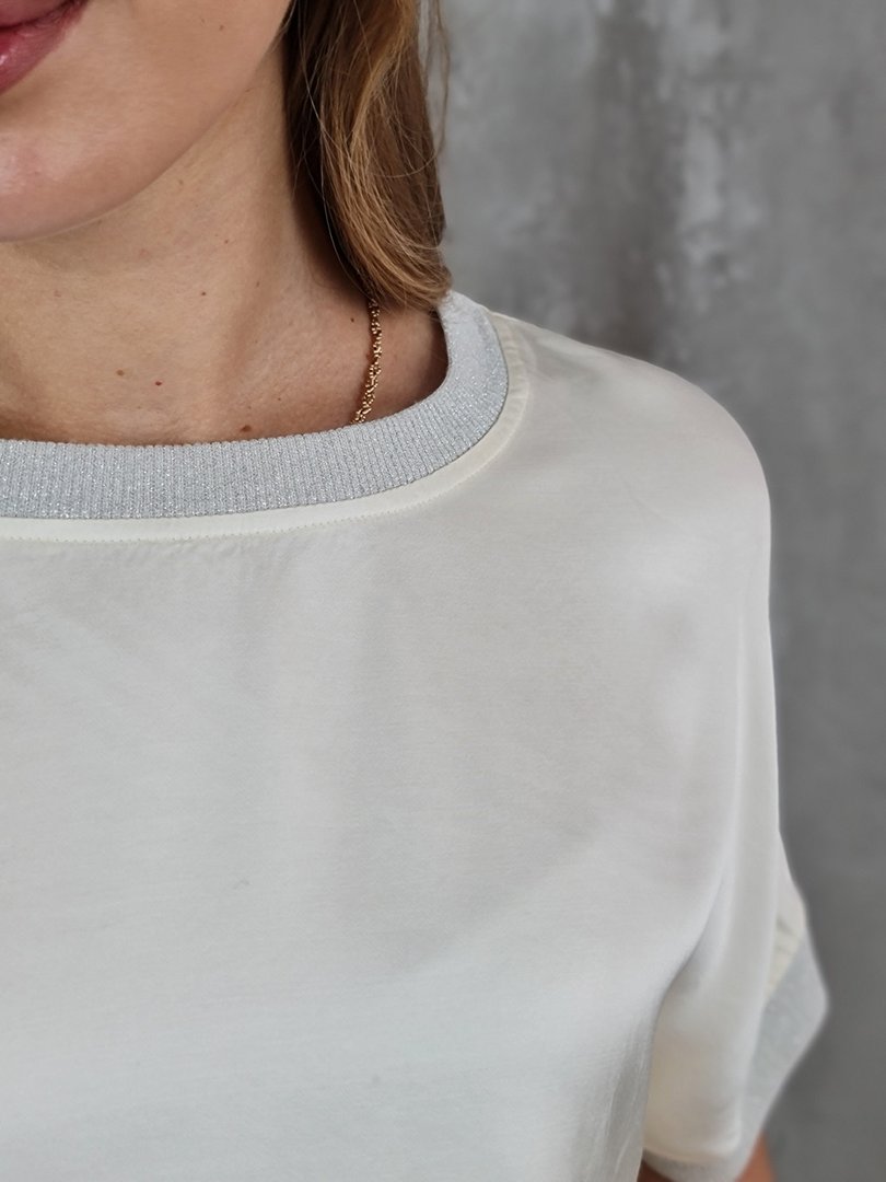 Костюм li.fe style футболка и брюки молочный, фотография №4