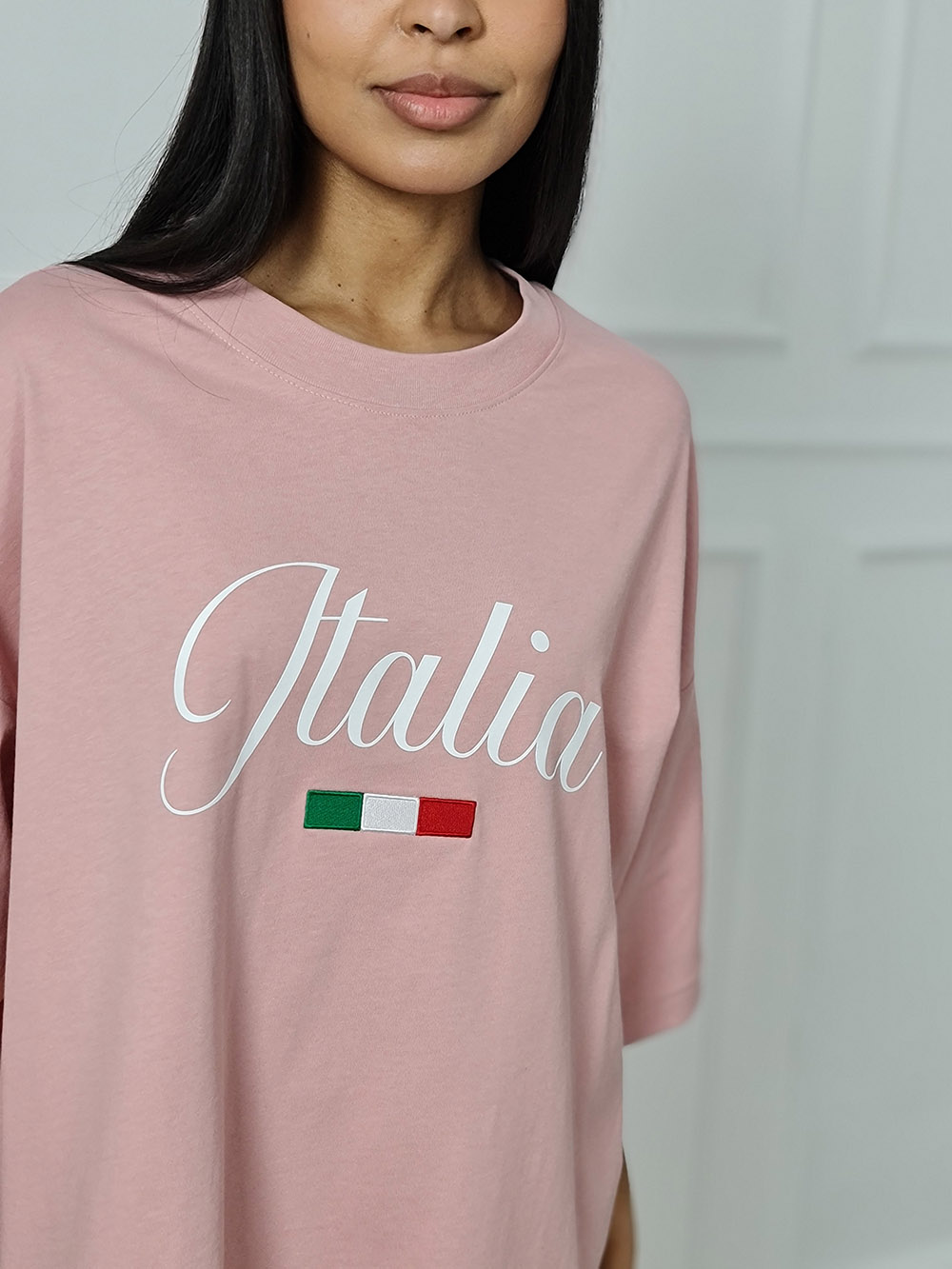 Футболка Barbara Alvisi "ITALIA" пудра , фотография №3