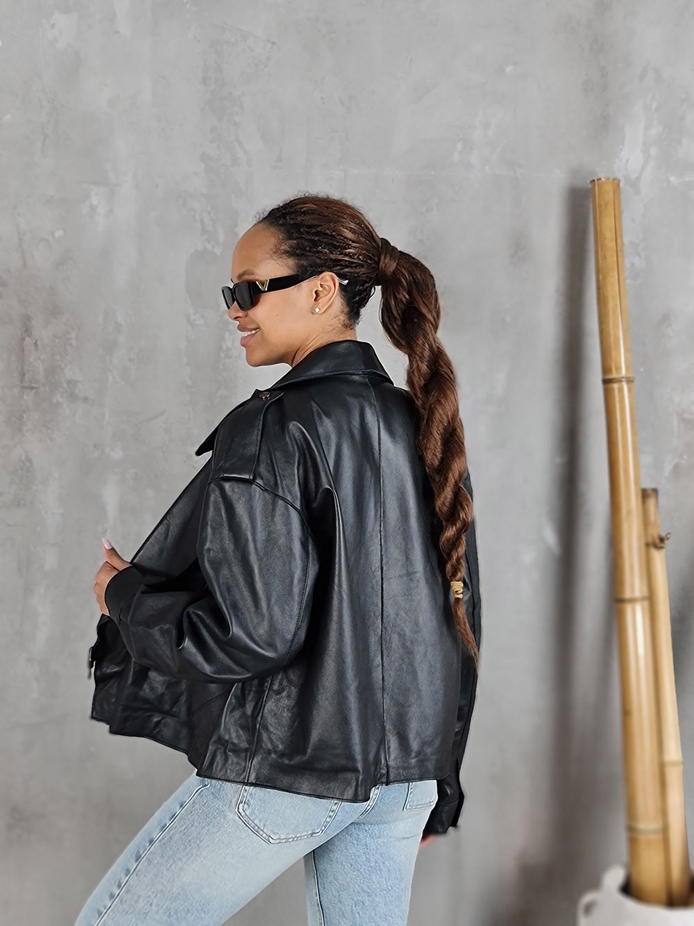 Куртка CLOTHÉ кожаная черная, фотография №3