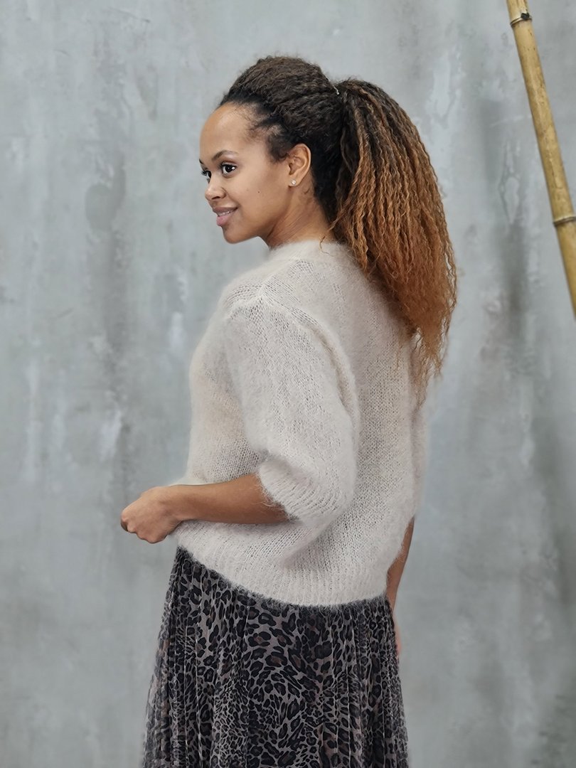 Джемпер Adele & Beautty tricot бэби мохер бежевый, фотография №3