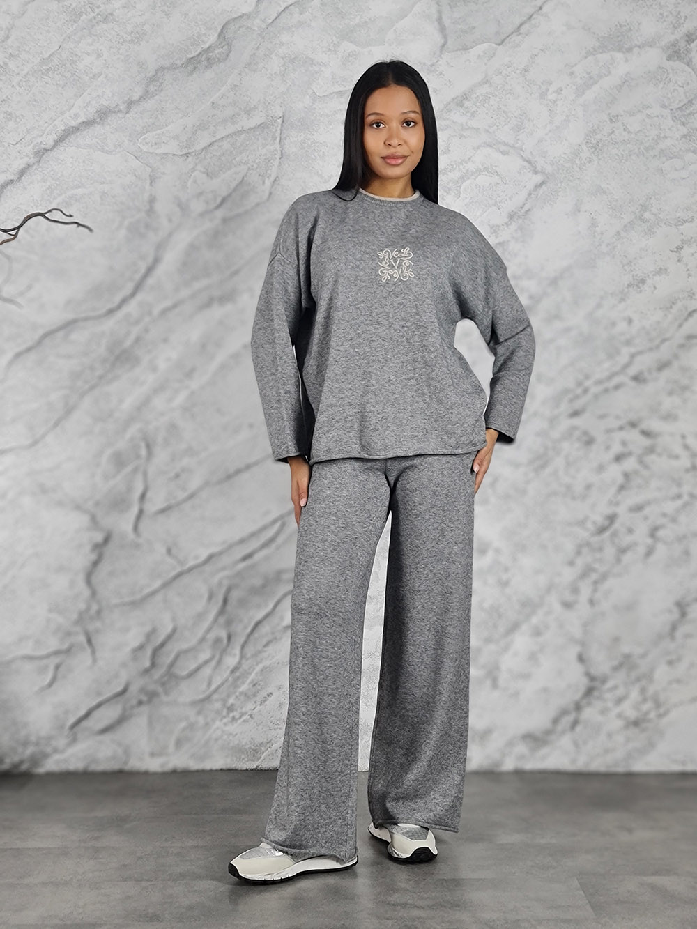 Костюм Vicolo джемпер и брюки серый, фотография №1