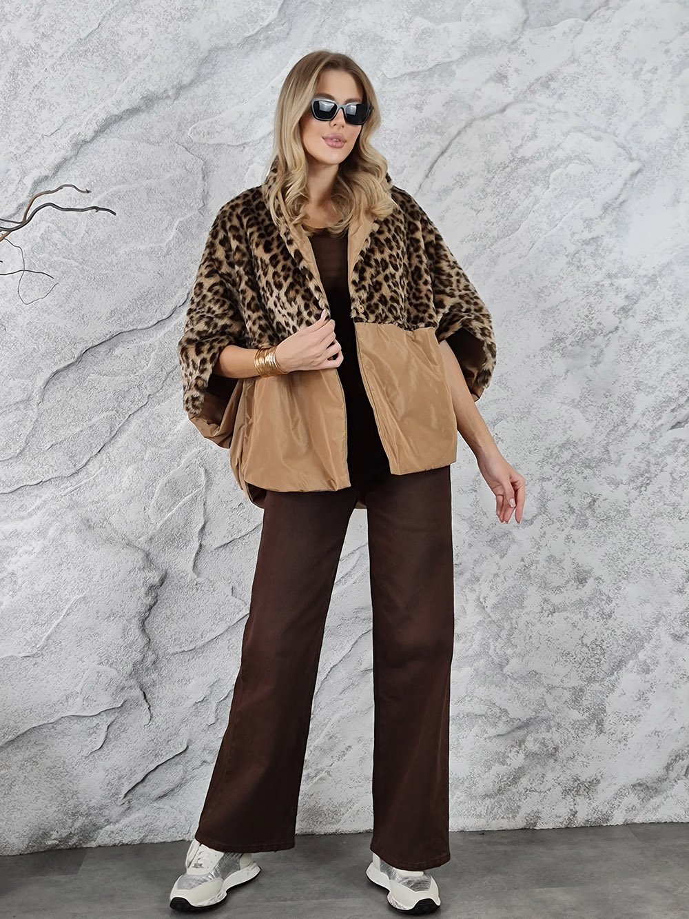 Куртка paquito песочная леопард , фотография №2