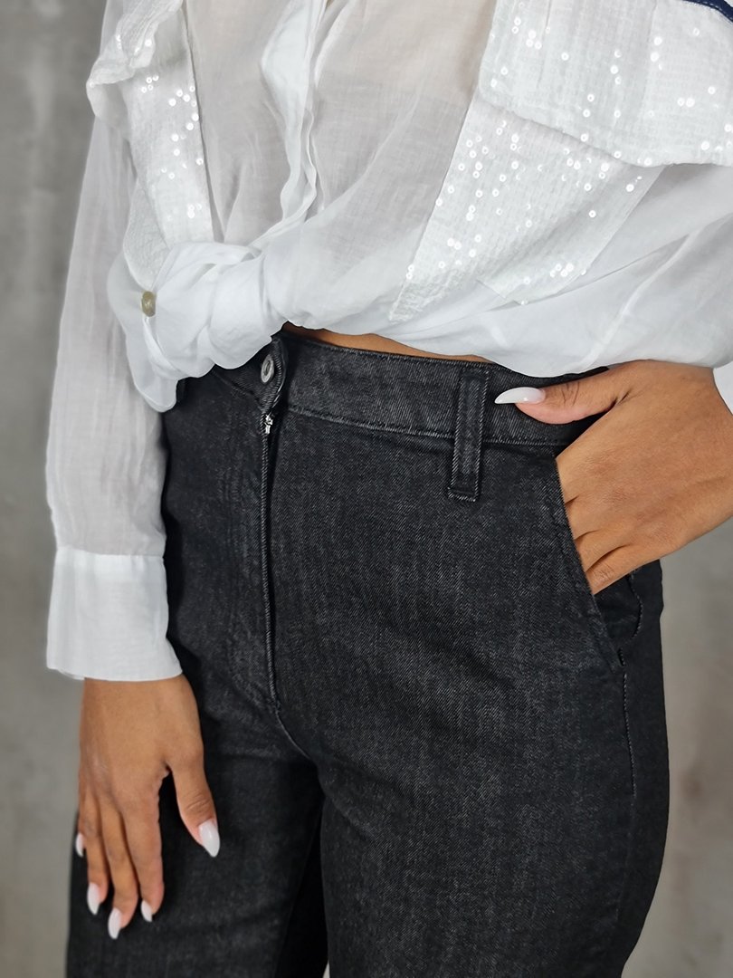 Джинсы Please прямые черные, фотография №4
