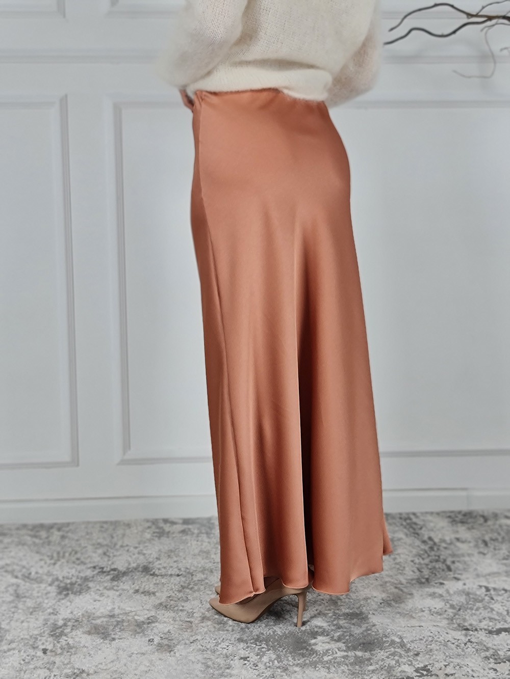 Юка J-Clair атласная макси персиковая , фотография №3