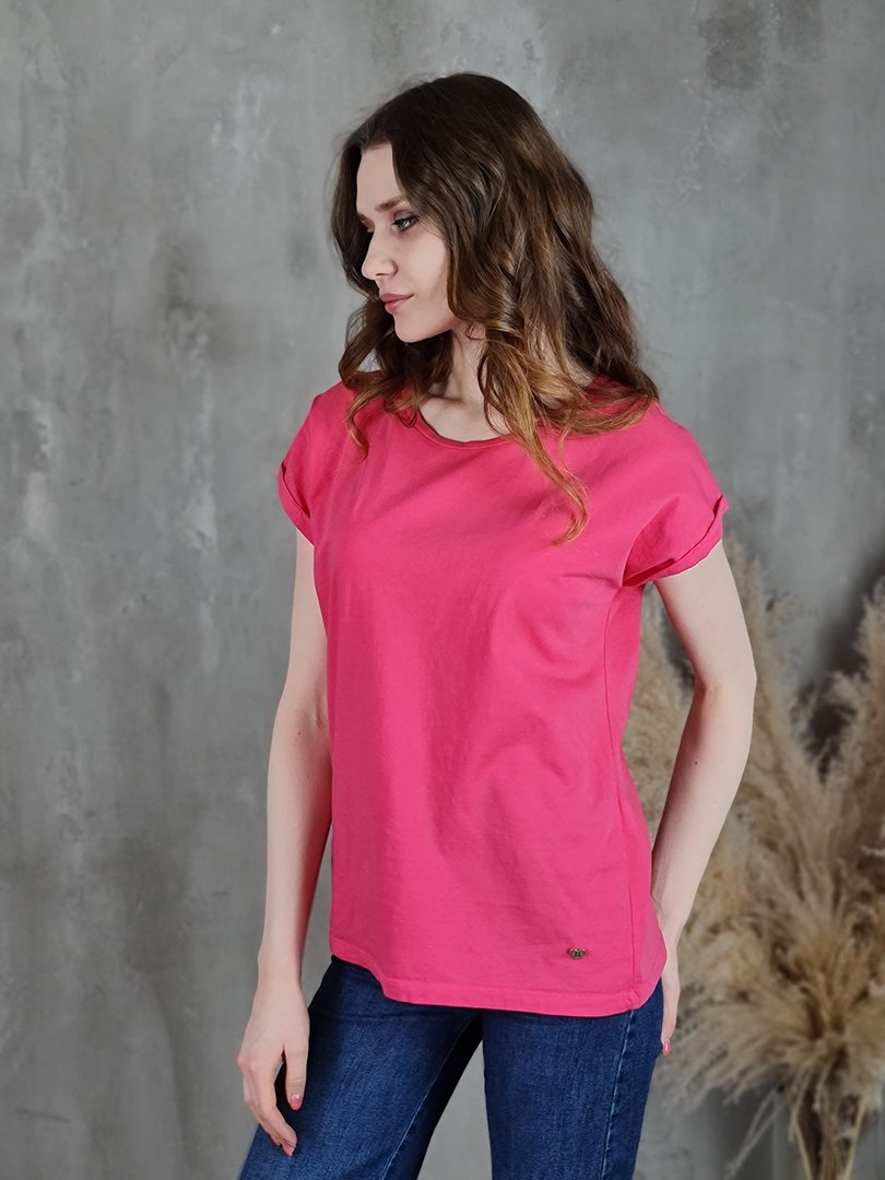 Футболка Please сердце на спине фуксия (Bright Fuxia) , фотография №4