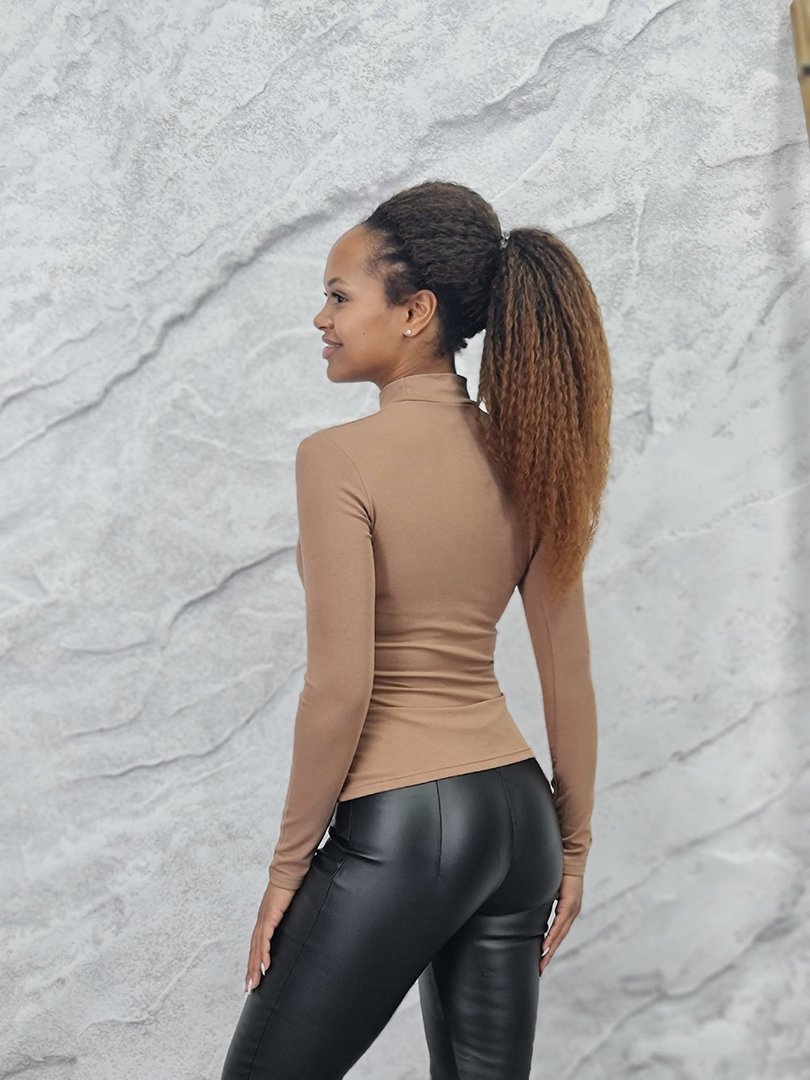 Водолазка My Star Collection на флисе капучино, фотография №3