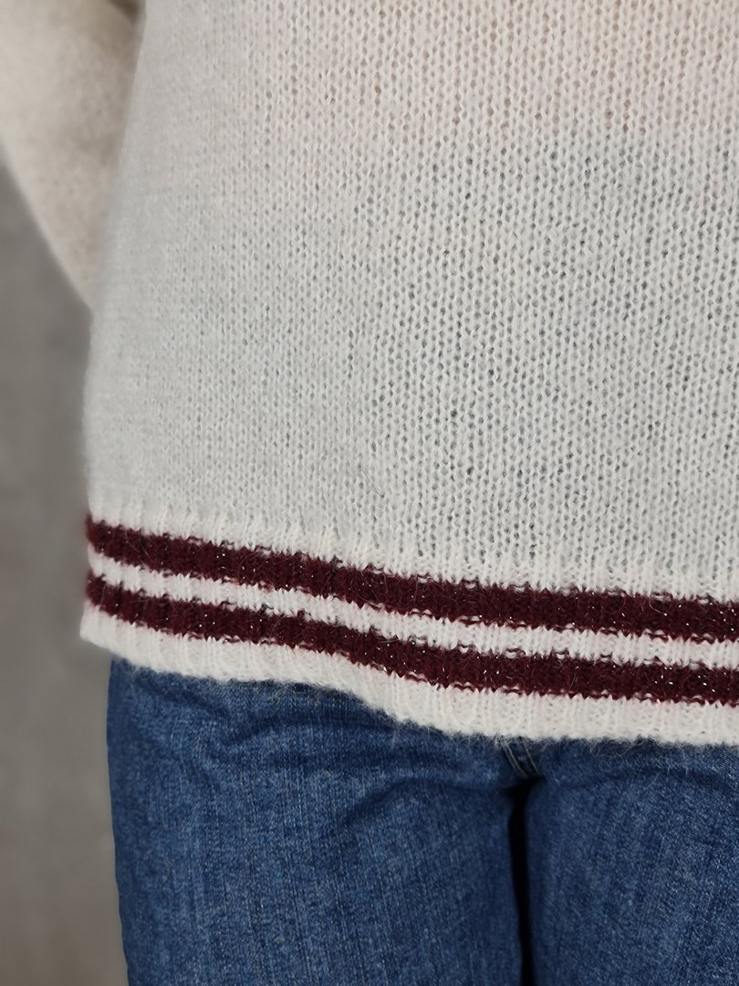 Джемпер Kontatto с мохером молочный, фотография №4