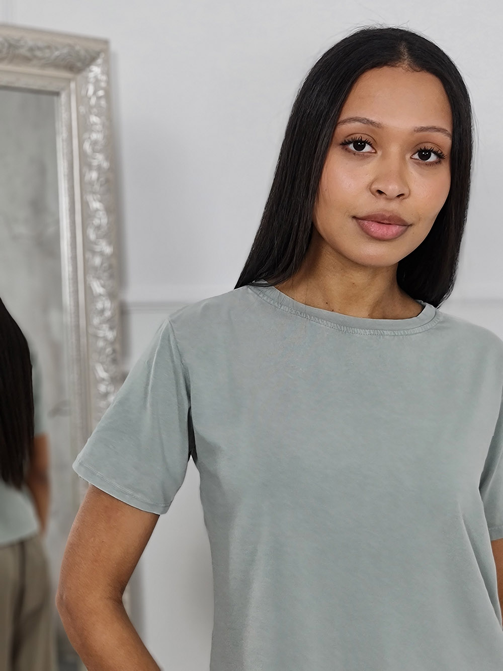 Футболка MIHO'S базовая оливковая , фотография №2