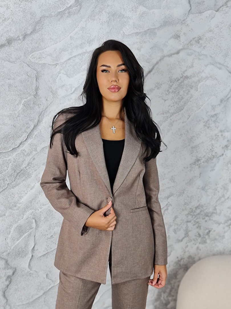 Костюм Naiif пиджак и брюки капучино, фотография №5