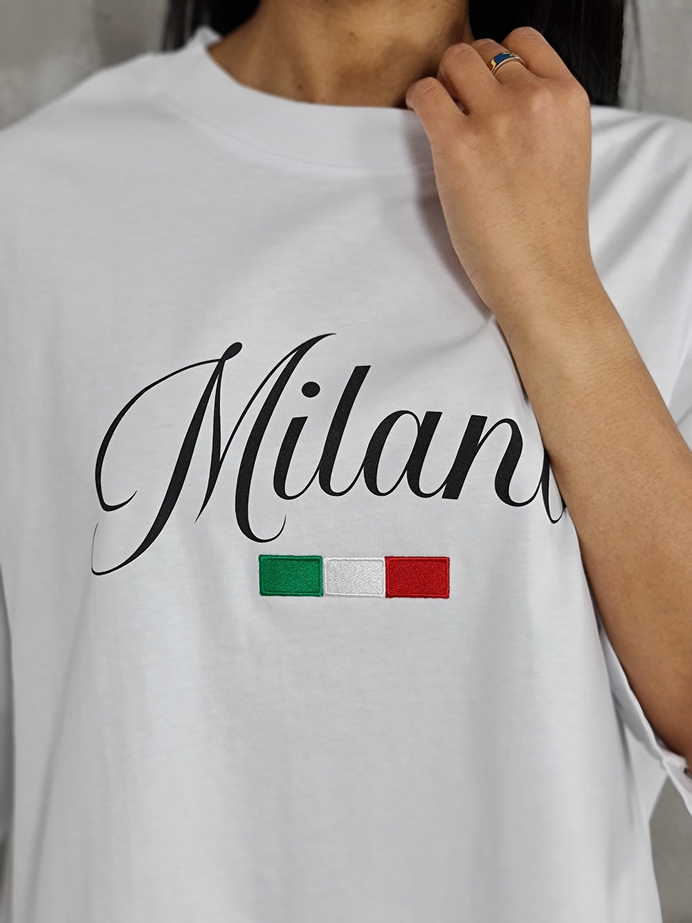 Футболка Barbara Alvisi "MILANO" белая, фотография №2