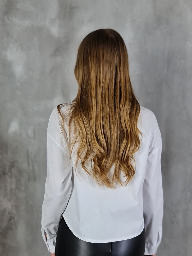 Рубашка BluRoyal с декором на карманах белая, фотография №3