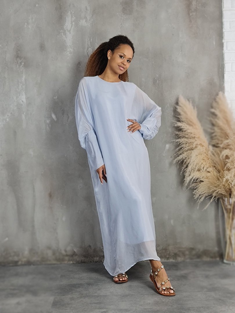 Платье CLOTHÉ свободное голубое, фотография №2