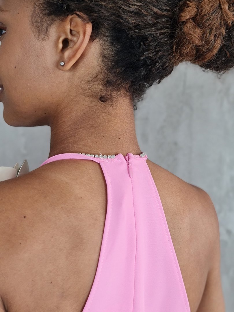 Платье Imperial с цветочком и стразами баблгам, фотография №5