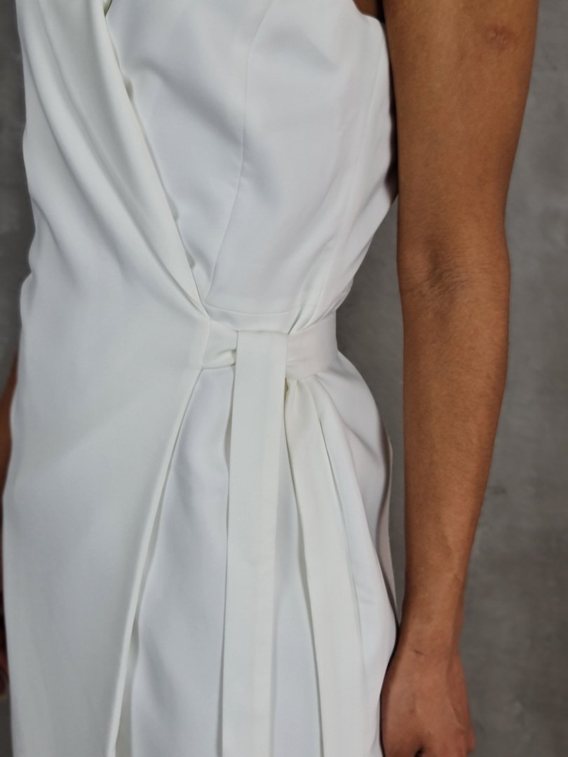 Платье Imperial с поясом белое, фотография №7