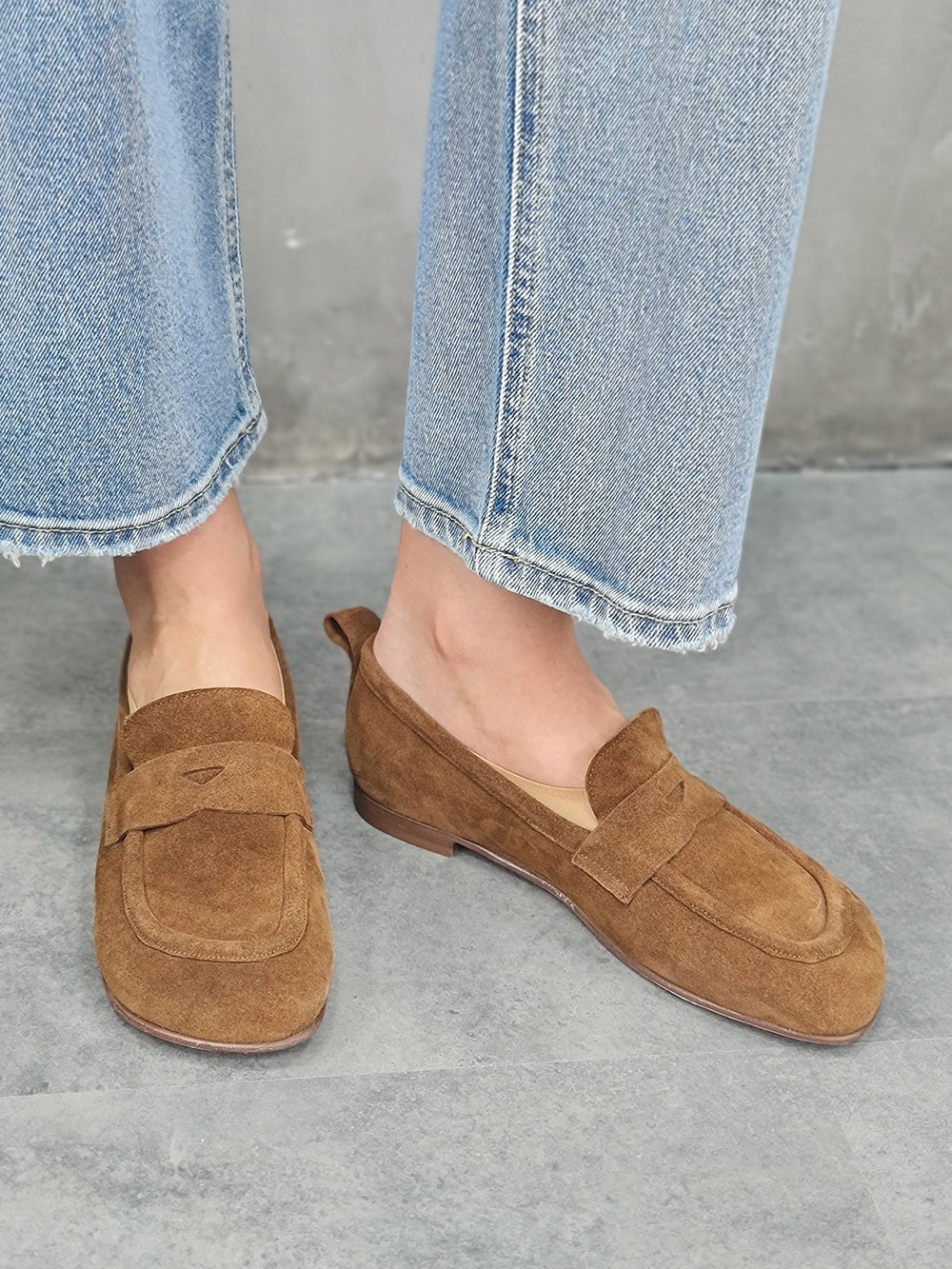 Мокасины FEDERICA LANCIONI замшевые шоколад, фотография №1