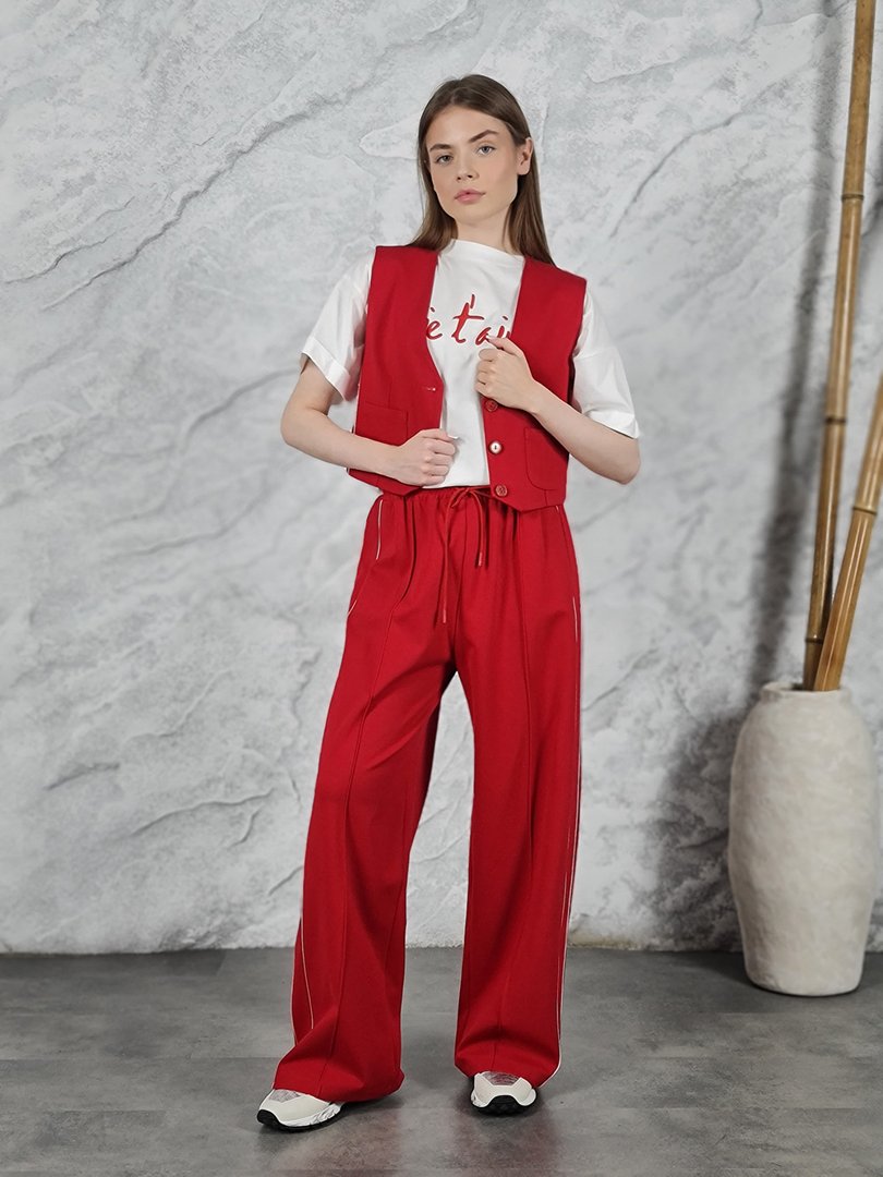 Жилет Imperial с двумя карманами красный, фотография №3