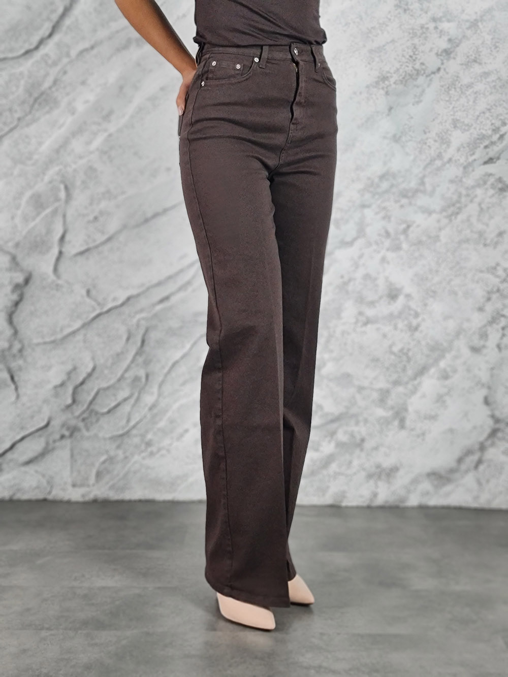 Джинсы Vicolo со стрелками шоколад, фотография №3