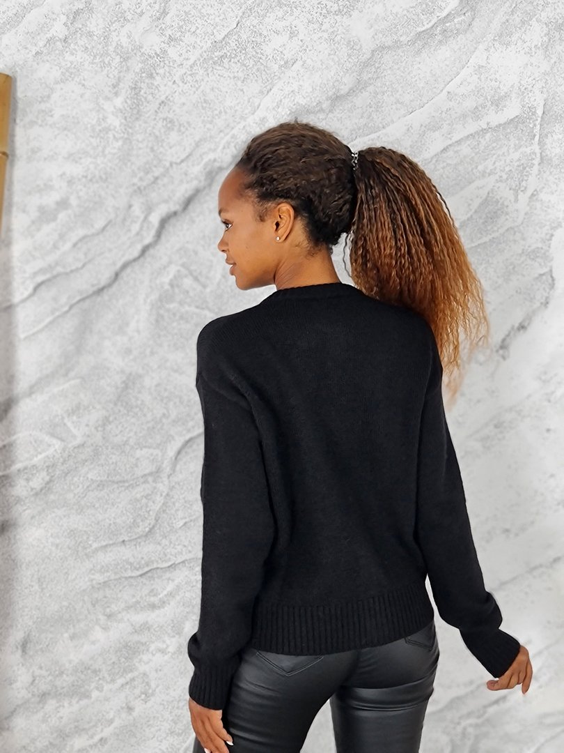 Кардиган Barbara Alvisi с вышивкой черный, фотография №2