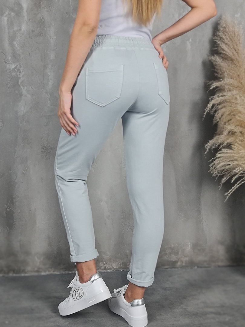 Брюки Naiif со скрытыми молниями светло-серые, фотография №3