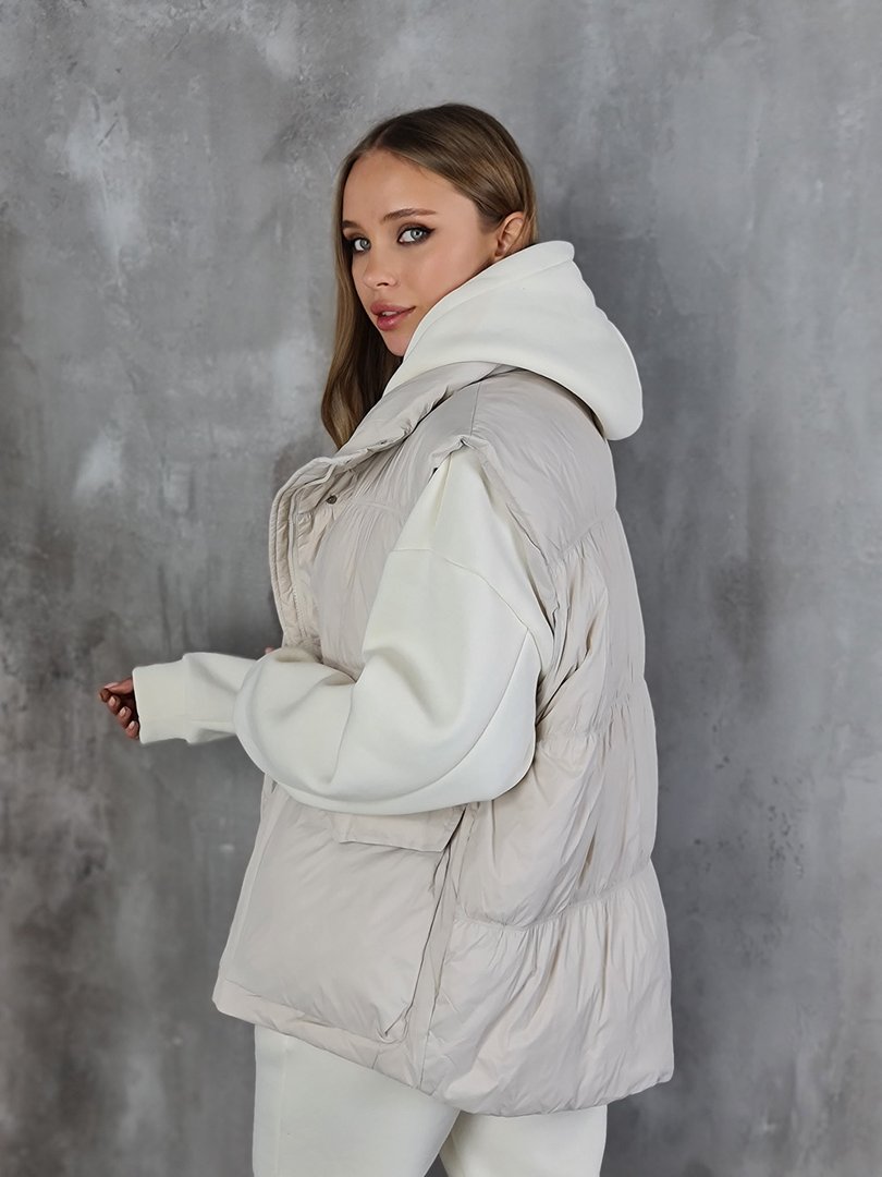 Жилет My Star Collection oversize кремовый, фотография №2
