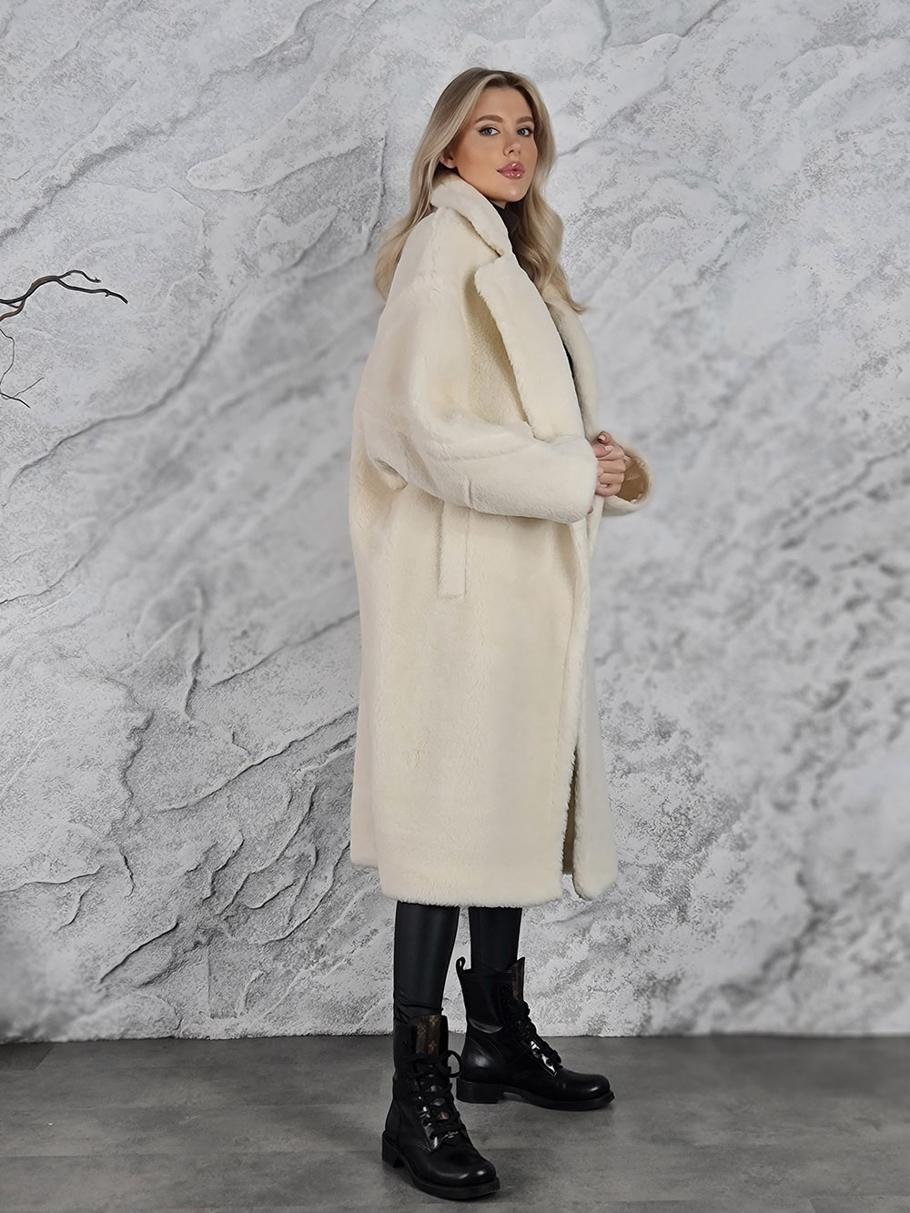 Шуба KOTHE длинная белая, фотография №2