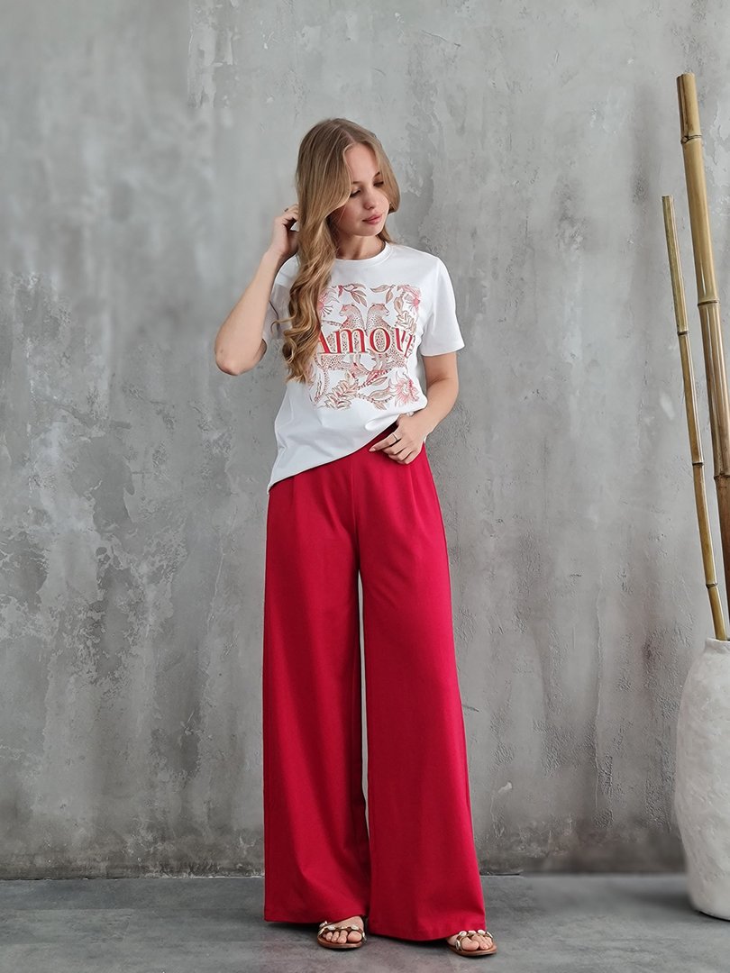 Футболка Y Two с красной надписью AMOUR , фотография №2