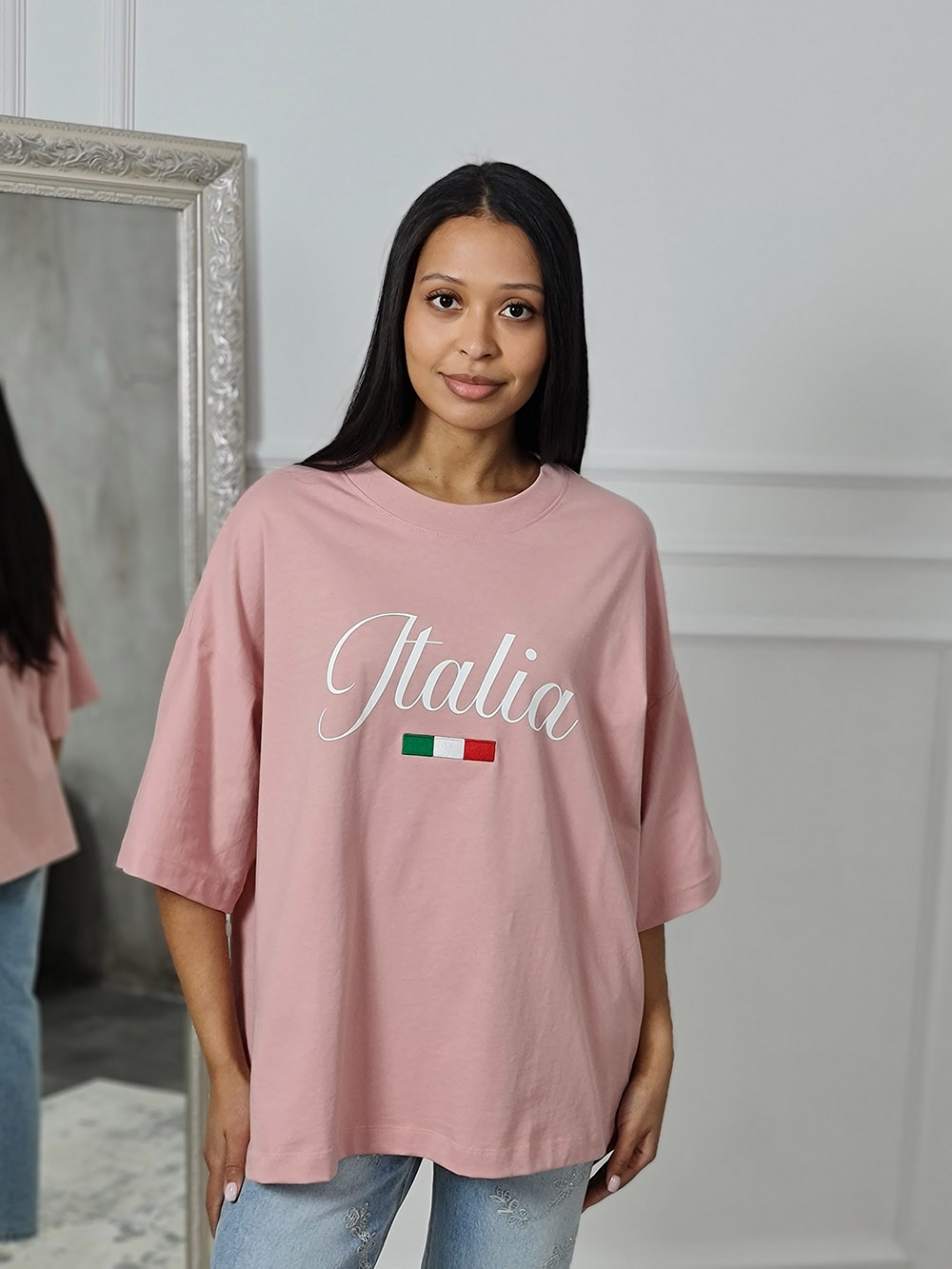 Футболка Barbara Alvisi "ITALIA" пудра , фотография №1