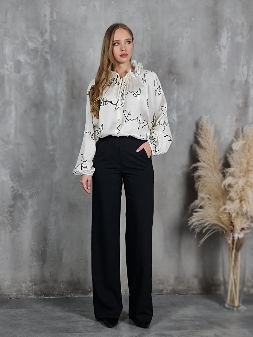 Брюки Barbara Alvisi прямые чёрные, фотография №2