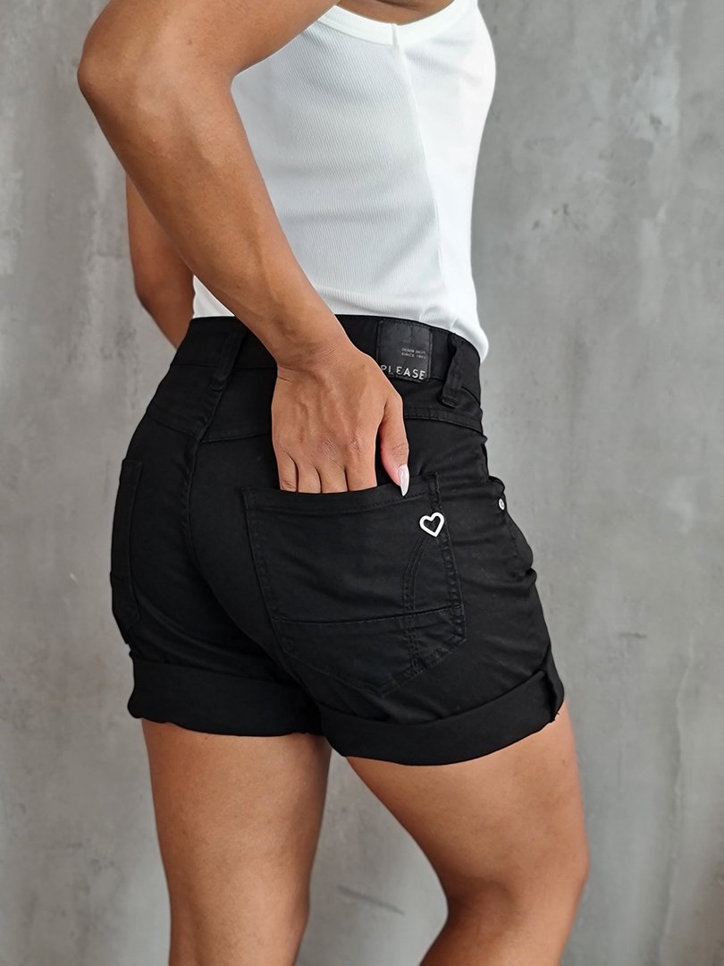 Шорты Please джинсовые чёрные, фотография №4