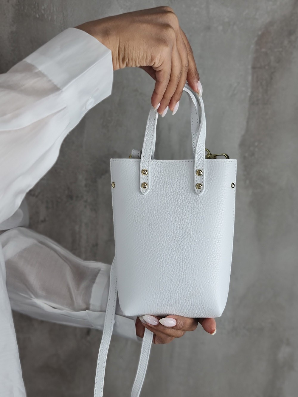 Сумка маленькая белая, фотография №1