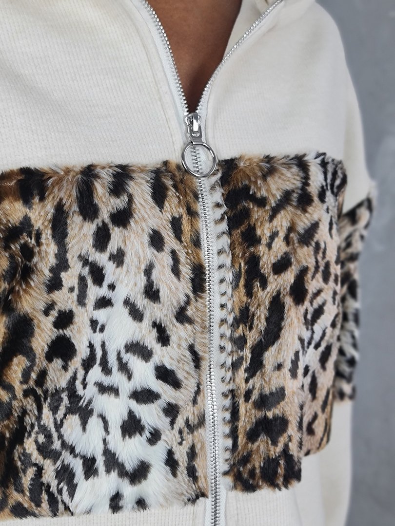 Костюм Timiami худи на молнии с брюками молочный, фотография №3