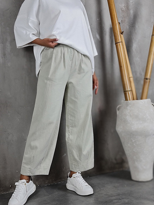 Брюки MIHO'S на резинке ментол 