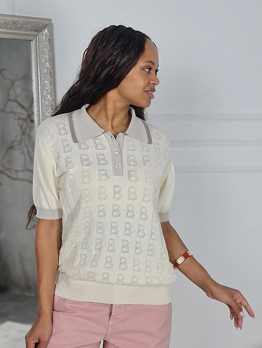 Поло Barbara Alvisi кремовое 