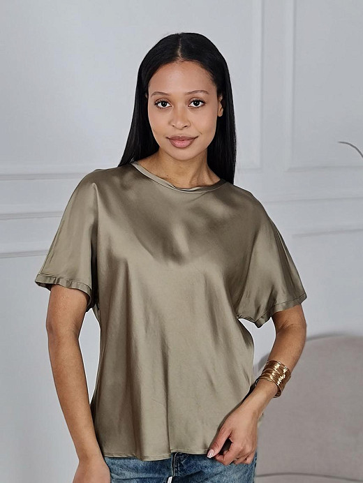 Футболка CLOTHÉ шелковистая вискоза тауп