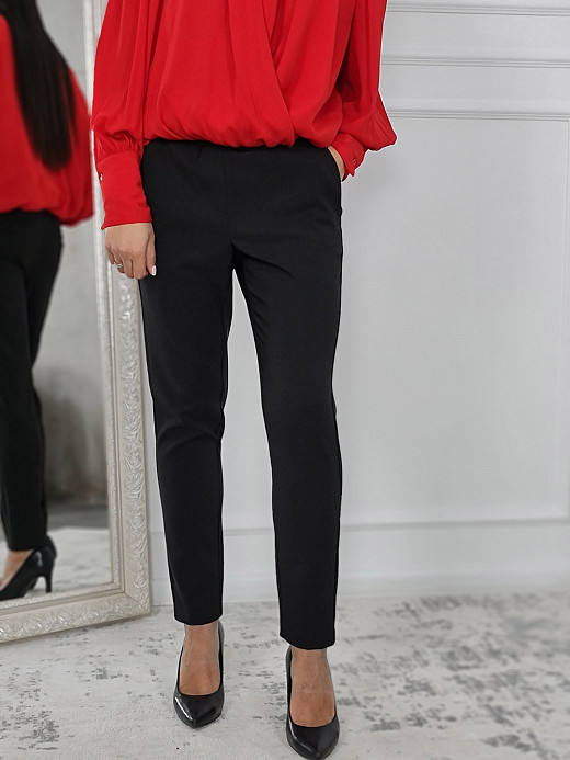 Брюки Imperial классические на резинке чёрные 