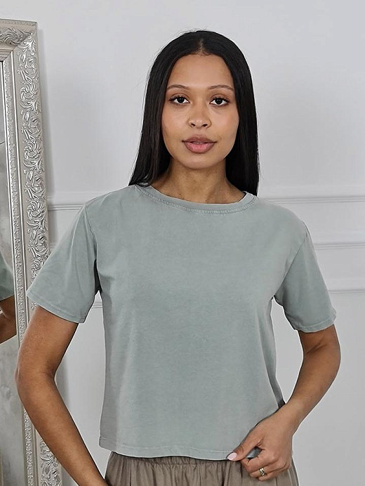 Футболка MIHO'S базовая оливковая 