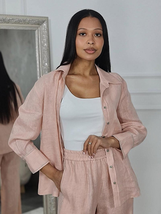 Рубашка Atelier Emi пудра