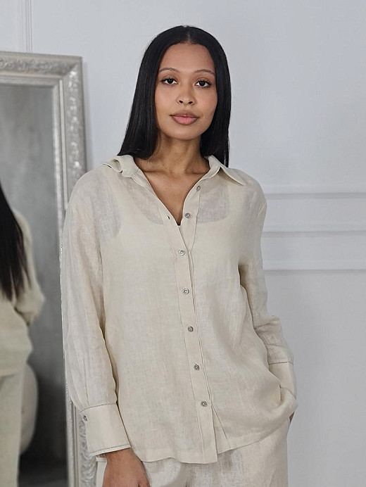 Рубашка Atelier Emi шампань