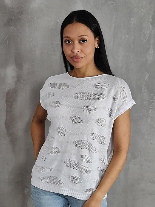 Футболка Paquito с перфорацией белая