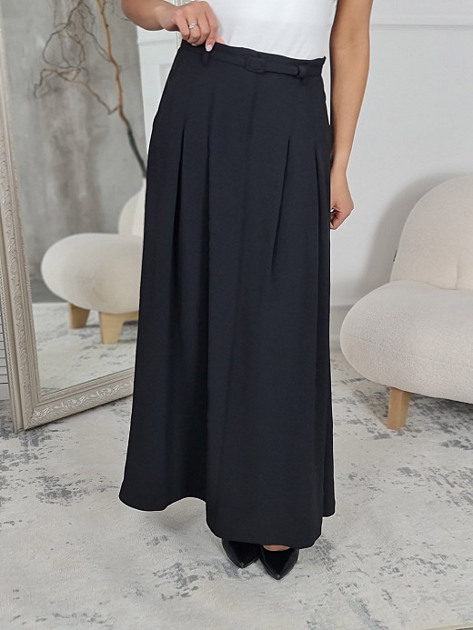 Юбка Imperial длинная с тонким ремешком черная