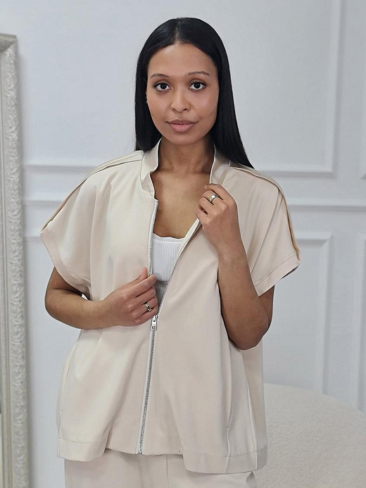 Жилет Imperial на молнии кремовый