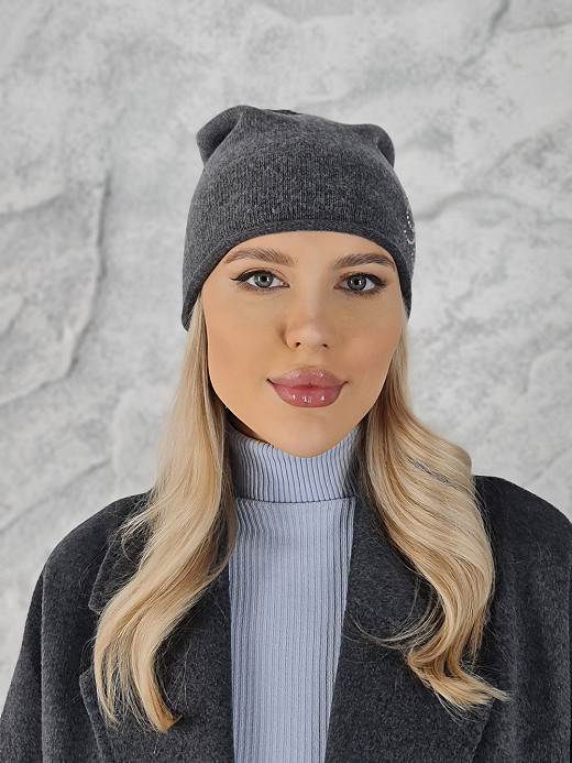 Шапка Blanca "В" серая
