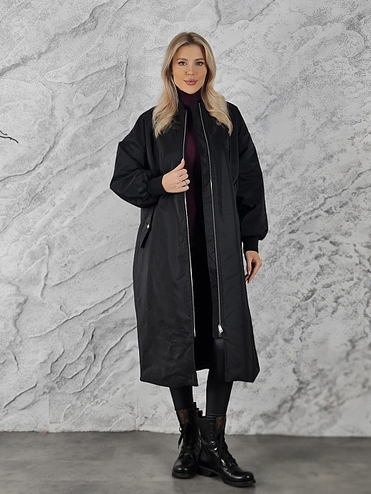 Пальто утепленное Imperial черное