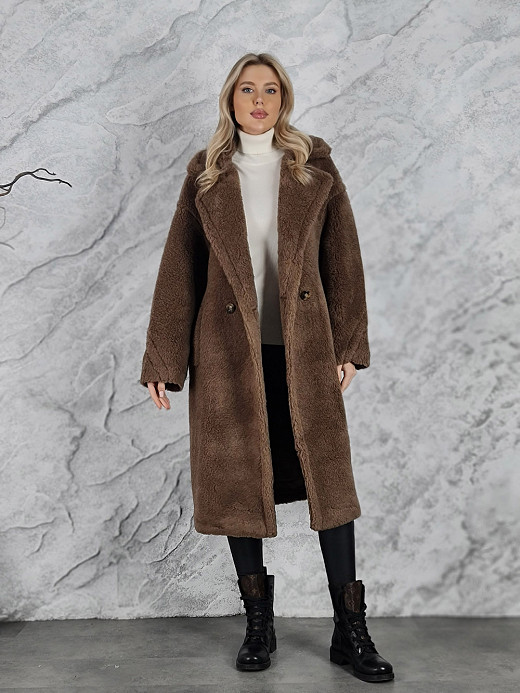 Шуба KOTHE длинная шоколад