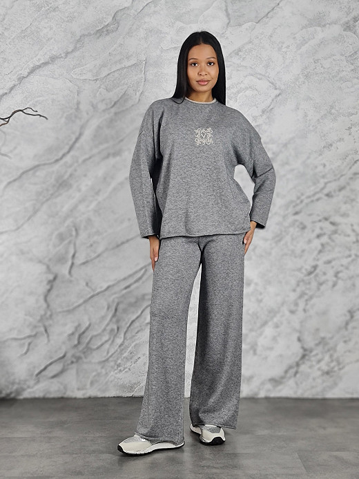 Костюм Vicolo джемпер и брюки серый