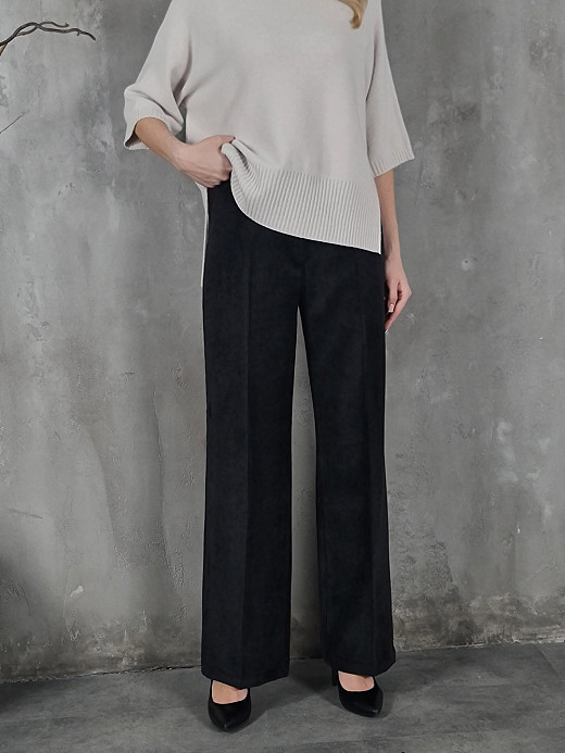 Imperial брюки вельветовые на молнии черные