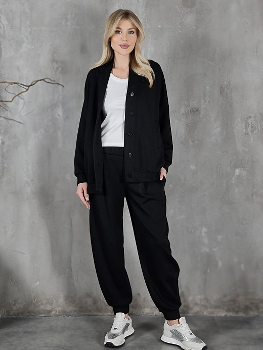 Imperial костюм кардиган брюки черный 