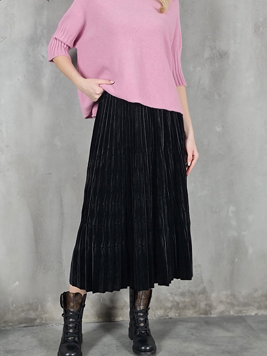 Юбка Mitica&Co. бахратная со стразами черная